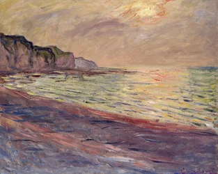 Der Strand von Pourville, Sonnenuntergang, 1882